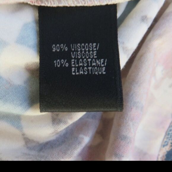 Lafayette 148 midi dress sleeveless feather stripe print V-neck Size Small - Picture 7 of 10